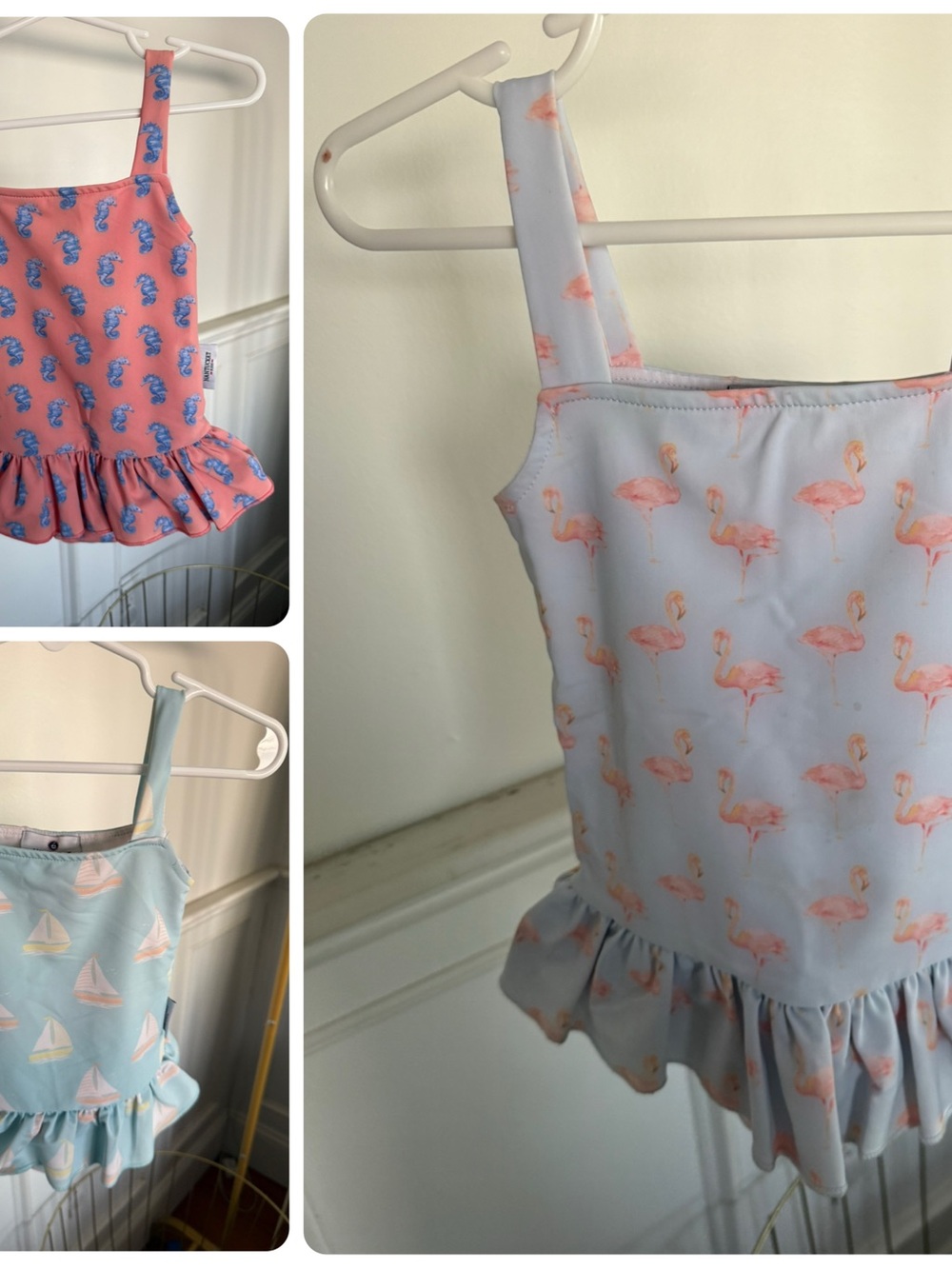 Nantucket Kids ruffle one piece swimsuit bundle all size 2 T